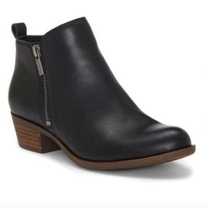 Lucky Brand Black leather Basel Bootie Size 8 M